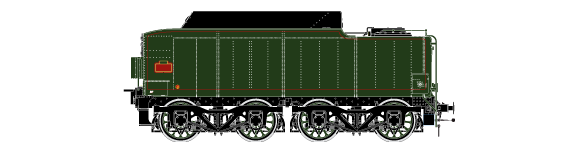 H0-34P-03 tender 34 P - SNCF