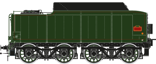 34P-01-vert-filets-rouges H0-34P-01 tender 34 P - SNCF